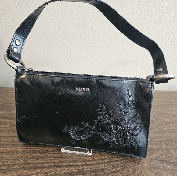 XOXO Handbags - XOXO Black Leather Handbag (circa 1999)